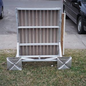 Metal Craft Dock design details. Thin, strong corrugated design that is cool and strong! Powder coated for decades of wear and use!