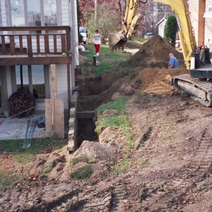 Retention Wall repair job.